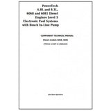 CTM134 COMPONENT TECHNICAL MANUAL - JOHN DEERE POWERTECH 6068 & 6081 DIESEL ENGINES LEV.3 FUEL SYSTEMS W.BOSCH IN-LINE PUMP DOWNLOAD