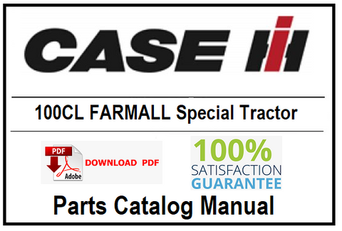 Case IH 100CL FARMALL Special Tractor PDF Parts Catalog Manual