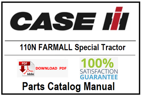 Case IH 110N FARMALL Special Tractor PDF Parts Catalog Manual