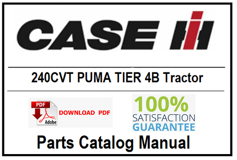 Case IH 240CVT PUMA TIER 4B Tractor PDF Parts Catalog Manual