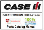 Case IH 2500 INTERNATIONAL SERIES A Tractor PDF Parts Catalog Manual