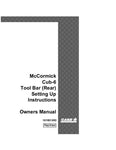 Case IH 6 Cub 6 Cub-6 Rear - McCormick Operator`s Manual 1010013R5 Download
