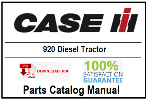 Case IH 920 Diesel Tractor PDF Parts Catalog Manual