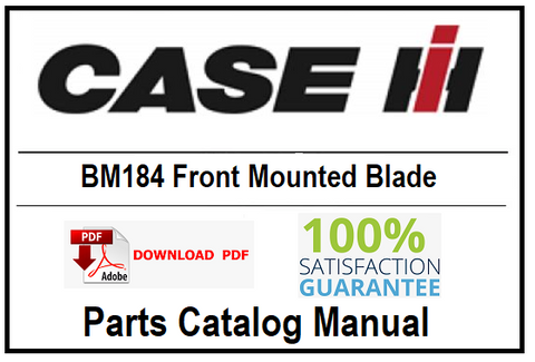 Case IH BM184 Front Mounted Blade PDF Parts Catalog Manual