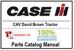 Case IH CAV David Brown Tractor PDF Parts Catalog Manual