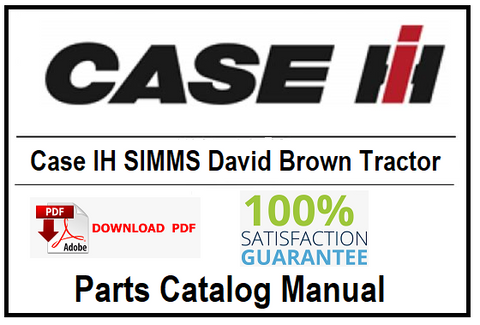 Case IH SIMMS David Brown Tractor PDF Parts Catalog Manual