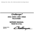 Challenger 2946 2946A 2956 2956A Round Baler PDF DOWNLOAD Service Repair Manual
