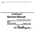 Challenger 5200 Draper Header (S/N: xxxxxxxxxDHDW1101 and up) PDF DOWNLOAD Service Repair Manual