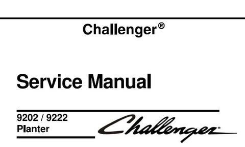 Challenger 9202 9222 Planter PDF DOWNLOAD Service Repair Manual