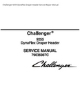 Challenger 9255 Dyna Flex Draper Header PDF DOWNLOAD Service Repair Manual