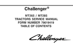 Challenger MT265 MT285 Standard Compact Tractor PDF DOWNLOAD Service Repair Manual