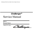 Challenger RB34 Round Baler PDF DOWNLOAD Service Repair Manual