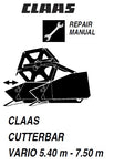 Claas Cutterbar Vario 5.40m – 7.50m PDF Download Service Repair Manual