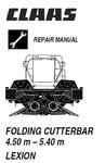 Claas Folding Cutterbar 4.50m – 5.40m (LEXION) PDF Download