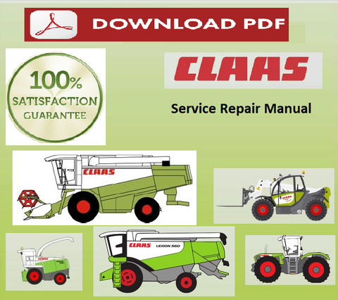 Claas Jaguar 900-830 Type 493 PDF Download Workshop Service Repair Manual