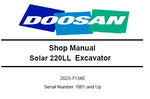 Daewoo Doosan Solar 220LL Excavator Shop Best PDF Download Manual