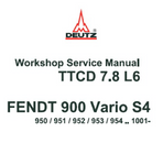 Deutz TTCD 7.8 L6 Engine (for Fendt 900 Vario S4) Workshop Service Repair Manual