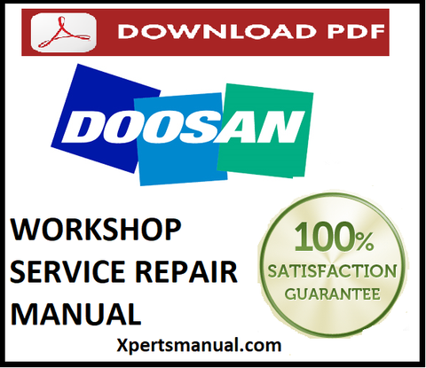 Doosan DL550-3 Wheel Loader Shop Best PDF Download Manual