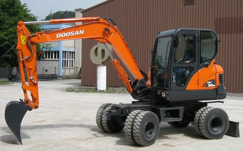 Doosan DX55W Wheel Excavator Best PDF Download Manual