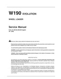 FIAT KOBELCO W190 EVOLUTION WHEEL LOADER BEST PDF SERVICE REPAIR WORKSHOP MANUAL