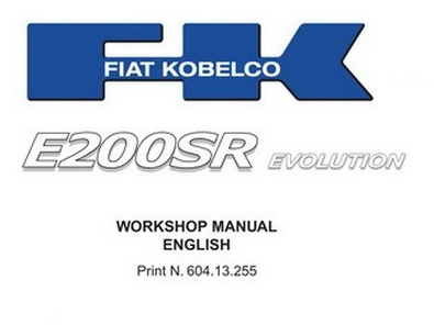 Fiat-Kobelco E200SR Evolution Excavator Best PDF Service Repair Manual