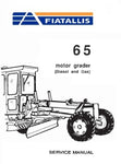 FiatAllis 65 Motor Grader (Diesel and Gas) Best PDF Download Manual