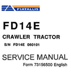 FiatAllis FD14E Crawler Tractor Best PDF Download Manual