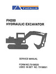 FiatAllis FH200 Hydraulic Excavator Best PDF Download Manual