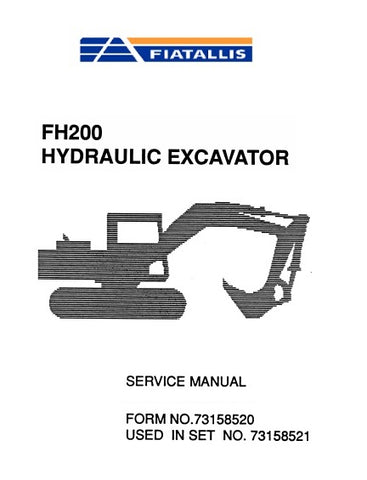 FiatAllis FH200 Hydraulic Excavator Best PDF Download Manual