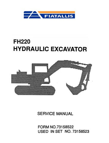 FiatAllis FH220 Hydraulic Excavator Best PDF Download Manual