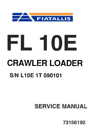 FiatAllis FL10E Crawler Loader Best PDF Download Manual
