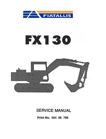 FiatAllis FX130 Excavator Best PDF Download Manual