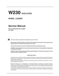 Fiat Kobelco W230 Evolution Wheel Loader BEST PDF Workshop Service Repair Manual