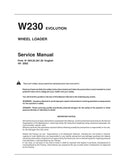 Fiat Kobelco W230 Evolution Wheel Loader BEST PDF Workshop Service Repair Manual