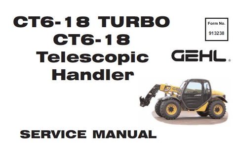 Gehl CT6-18 TURBO CT6-18 Telescopic Handlers PDF Service Repair Manual