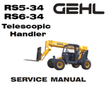 Gehl RS5-34, RS6-34 Telescopic Handler PDF Service Repair Manual