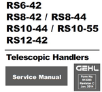 Gehl RS6-42, RS8-42, RS8-44, RS10-44, RS10-55, RS12-42 Telescopic Handler PDF Service Repair Manual