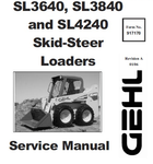 Gehl SL3640, SL3840 and SL4240 Skid-Steer Loaders PDF Service Repair Manual