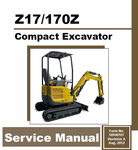 Gehl Z17/170Z Compact Excavator PDF Service Repair Manual