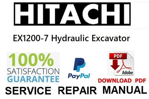 Hitachi EX1200-7 Hydraulic Excavator PDF Service Repair Manual