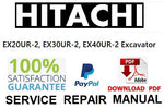 Hitachi EX20UR-2, EX30UR-2, EX40UR-2 Excavator PDF Service Repair Manual