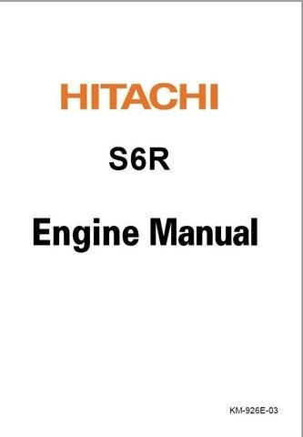 Hitachi S6R Engine (S6R-Y1TAA1 & S6R-Y2TAA2) PDF Service Repair Manual