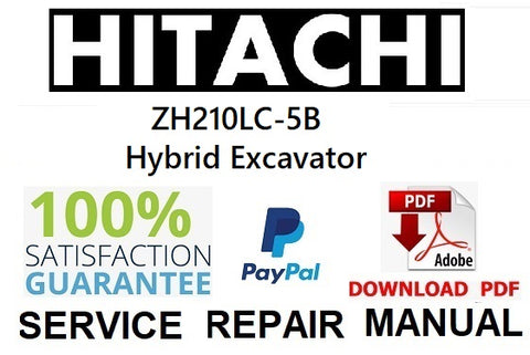 Hitachi ZH210LC-5B Hybrid Excavator Service Repair Manual