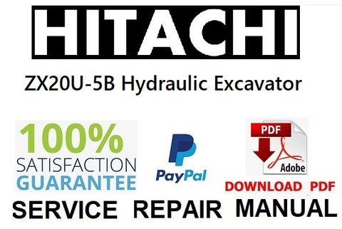 Hitachi ZX20U-5B Hydraulic Excavator PDF Service Repair Manual