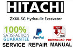 Hitachi ZX60-5G Hydraulic Excavator PDF Service Repair Manual