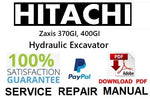 Hitachi Zaxis 370GI, 400GI Hydraulic Excavator PDF Service Repair Manual