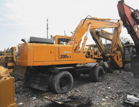 Hyundai R200W-3 Wheel Excavator BEST PDF Service Repair Manual