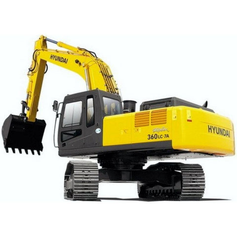 Hyundai R360LC-7A Crawler Excavator BEST PDF Service Repair Manual