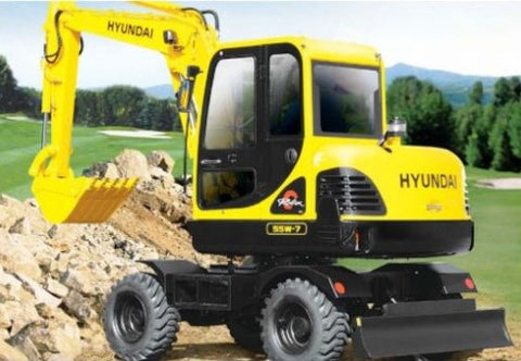 Hyundai R55W-7 Wheel Excavator BEST PDF Service Repair Manual