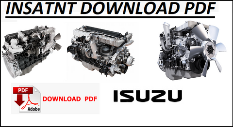 Isuzu AA-6SDIT for JCB JS460 Diesel Engine Best PDF Service Repair Manual